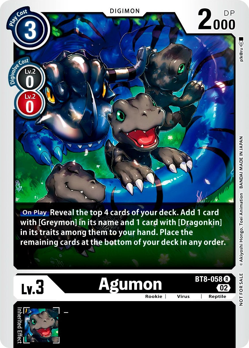 Agumon [BT8-058] (Xros Encounter Pre-Release) [New Awakening Promos] | Game Grid - Logan