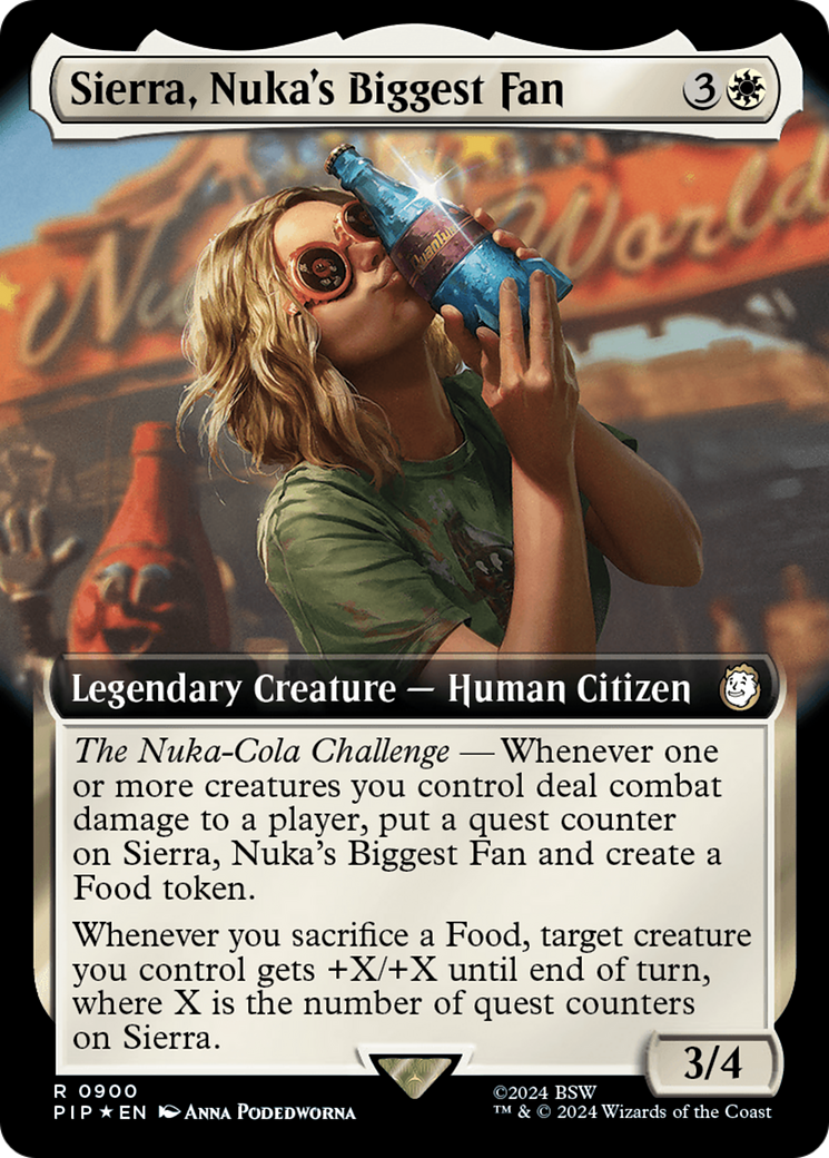 Sierra, Nuka's Biggest Fan (Extended Art) (Surge Foil) [Fallout] | Game Grid - Logan