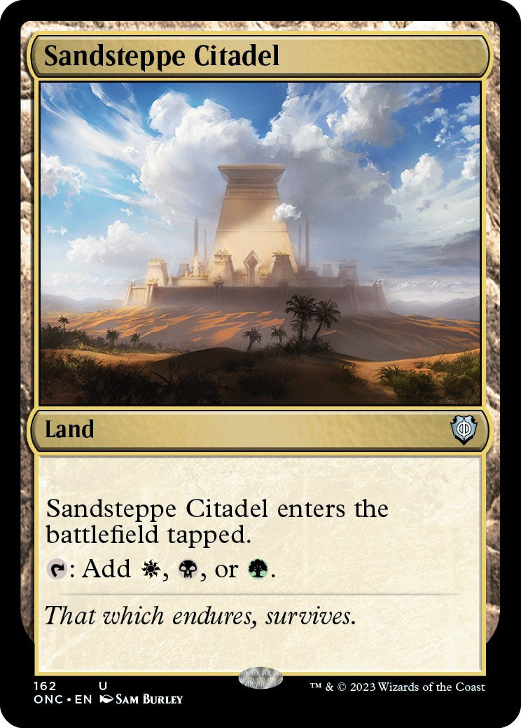 Sandsteppe Citadel [Phyrexia: All Will Be One Commander] | Game Grid - Logan