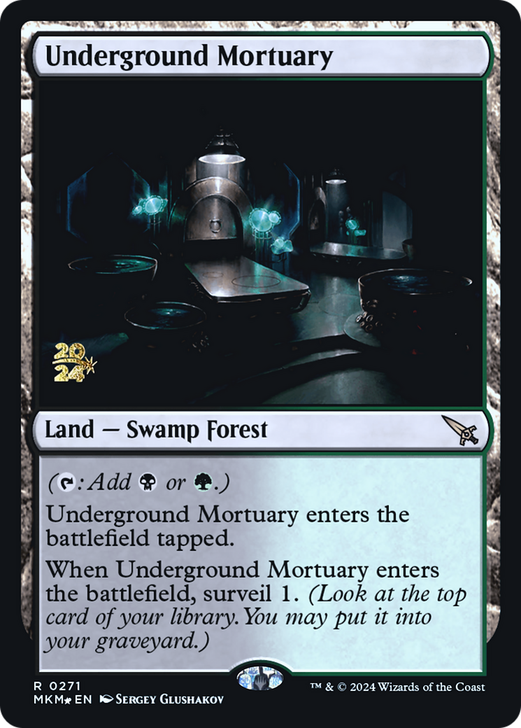 Underground Mortuary [Murders at Karlov Manor Prerelease Promos] | Game Grid - Logan