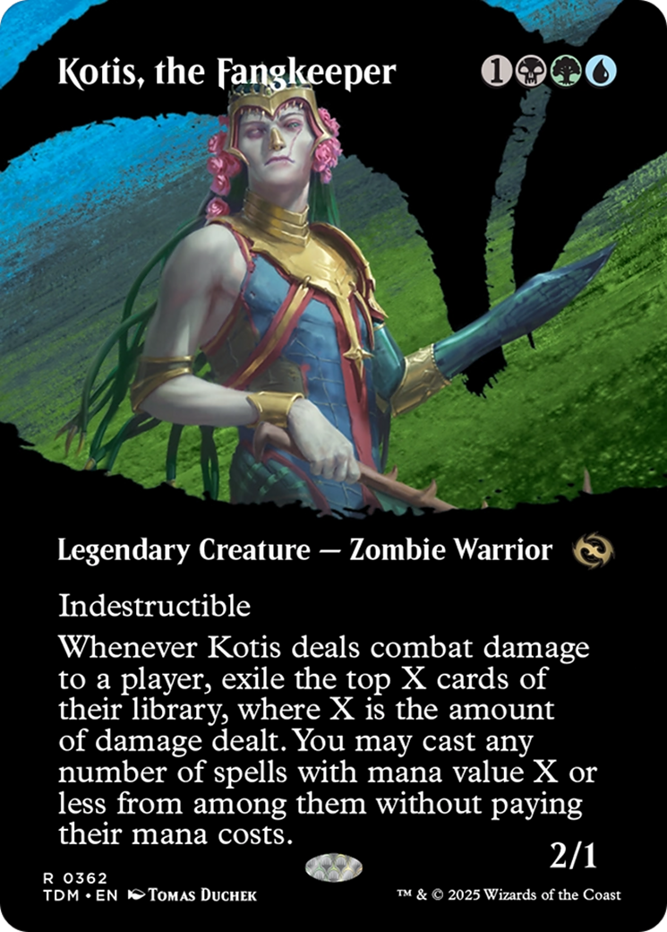 Kotis, the Fangkeeper (Borderless) [Tarkir: Dragonstorm] | Game Grid - Logan