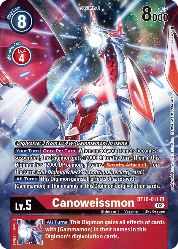 Canoweissmon [BT10-011] (Alternate Art) [Xros Encounter] | Game Grid - Logan
