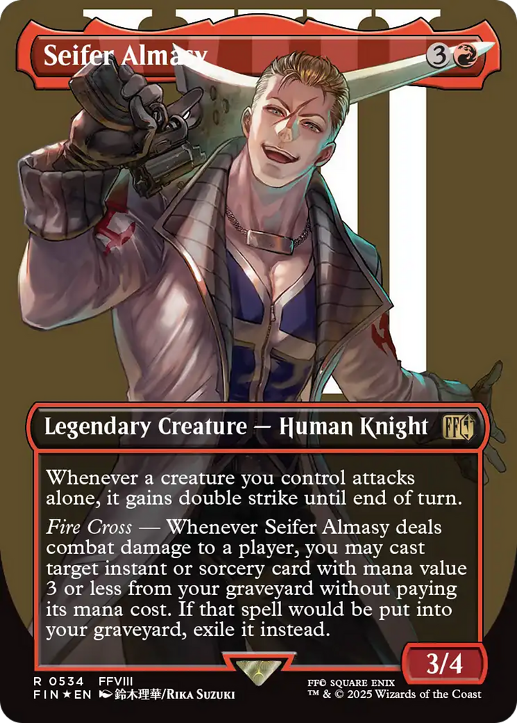 Seifer Almasy (Borderless) (Surge Foil) [FINAL FANTASY] | Game Grid - Logan