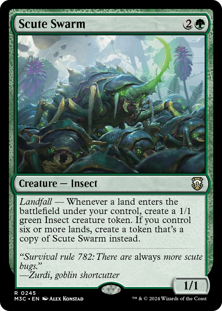 Scute Swarm (Ripple Foil) [Modern Horizons 3 Commander] | Game Grid - Logan