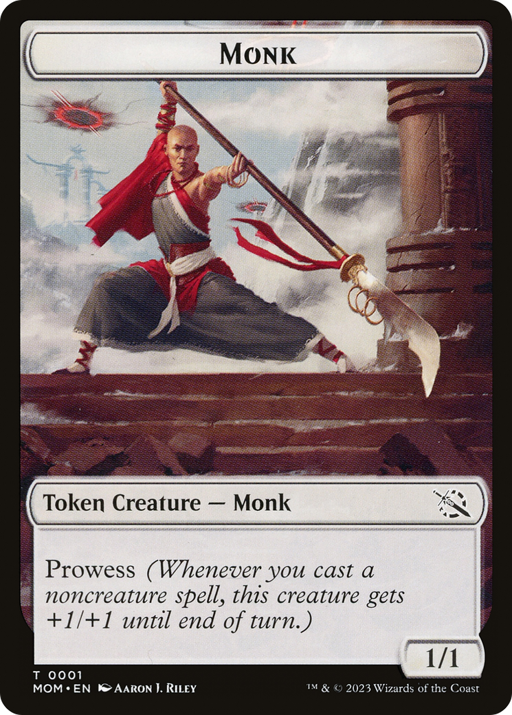 Monk // Phyrexian Saproling Double-Sided Token [March of the Machine Tokens] | Game Grid - Logan