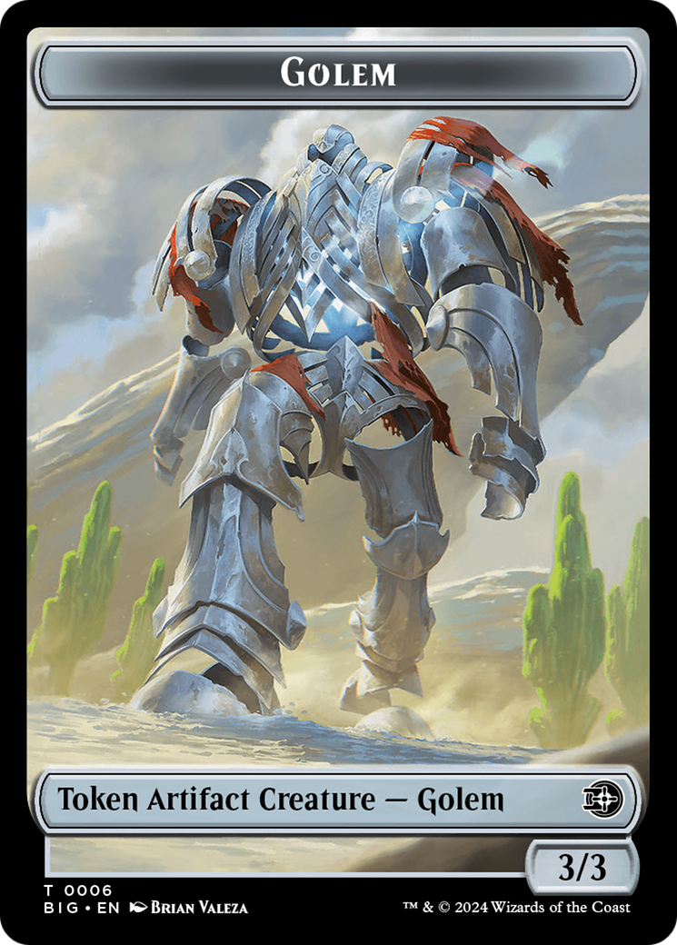 Golem Token [Outlaws of Thunder Junction: The Big Score Tokens] | Game Grid - Logan