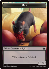 Elf Warrior // Rat (0030) Double-Sided Token [Foundations Tokens] | Game Grid - Logan