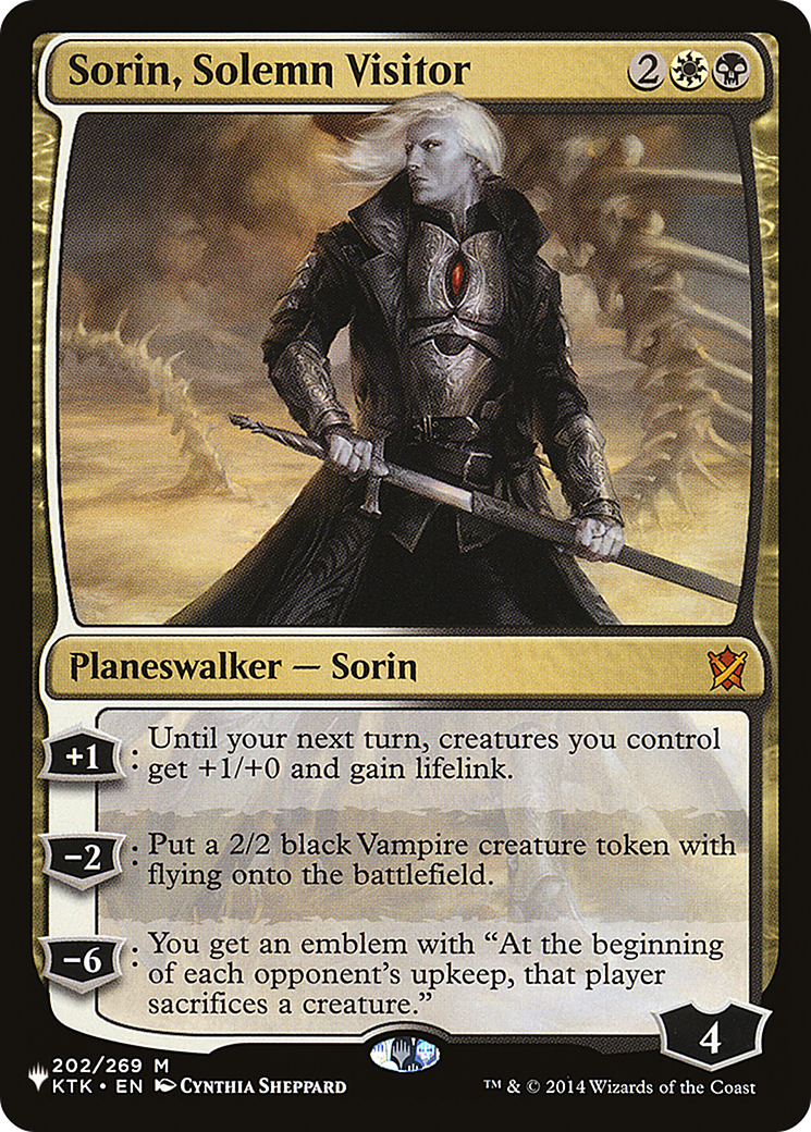Sorin, Solemn Visitor [The List] | Game Grid - Logan