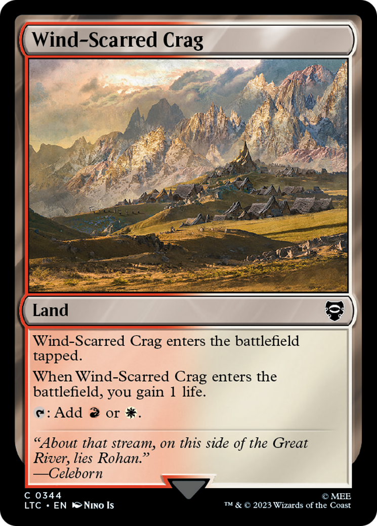 Wind-Scarred Crag [The Lord of the Rings: Tales of Middle-Earth Commander] | Game Grid - Logan