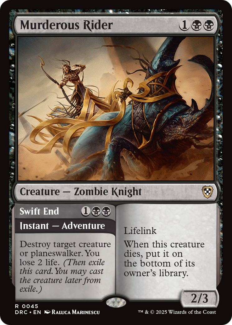 Murderous Rider [Aetherdrift Commander] | Game Grid - Logan