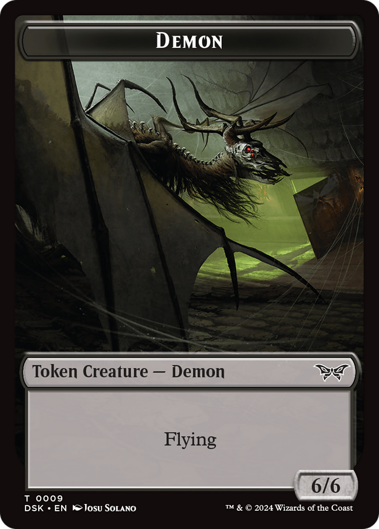 Demon Token [Duskmourn: House of Horror Tokens] | Game Grid - Logan