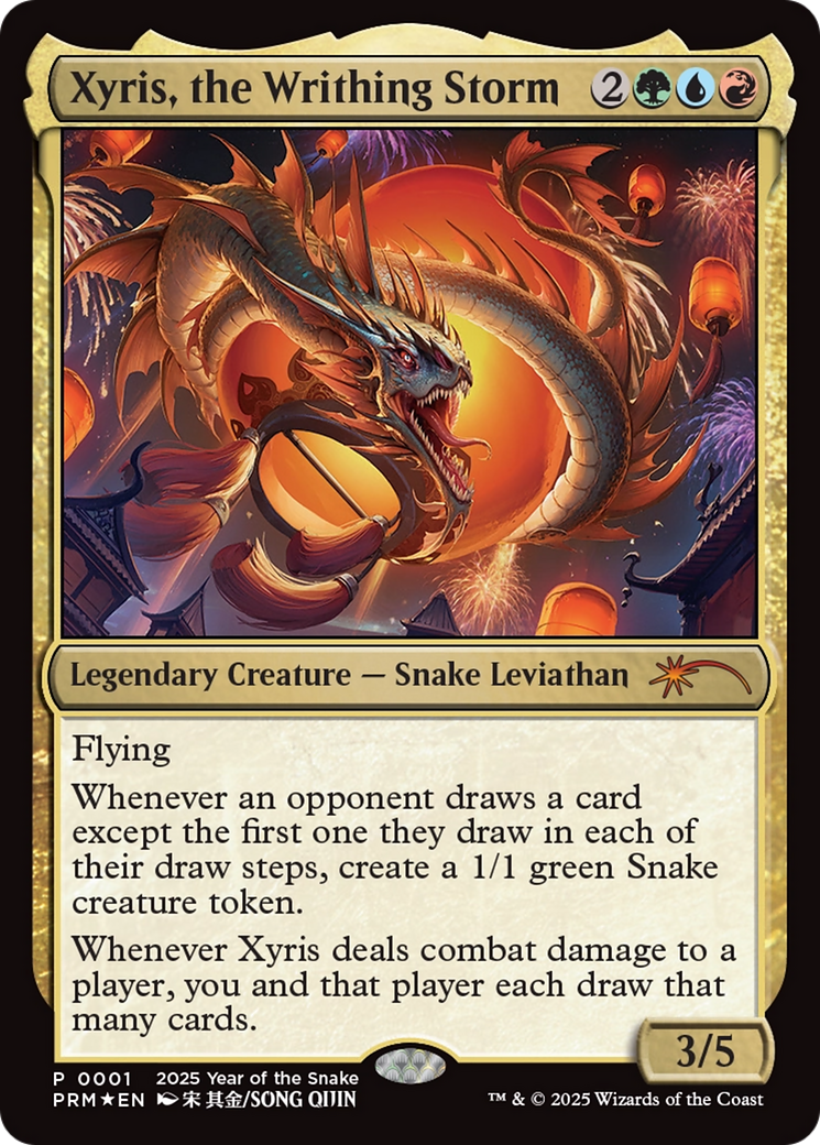 Xyris, the Writhing Storm (Year of the Snake 2025) [Standard Showdown Promos] | Game Grid - Logan