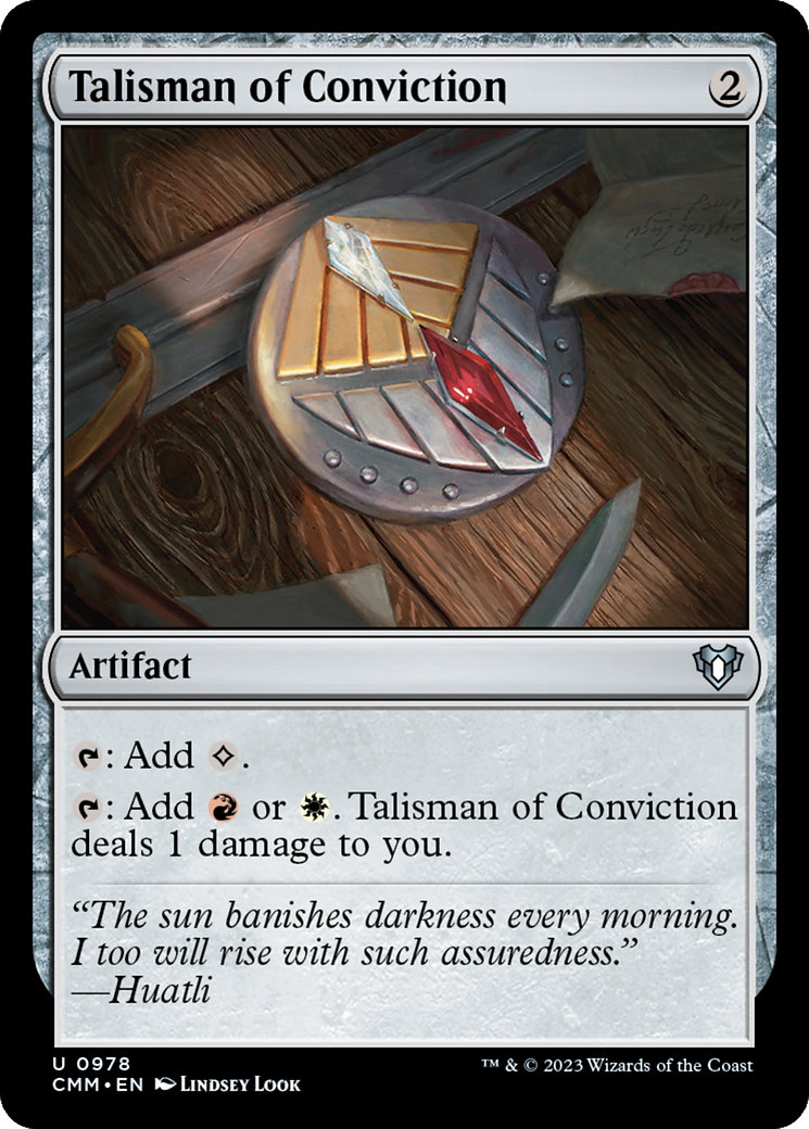 Talisman of Conviction [Commander Masters] | Game Grid - Logan