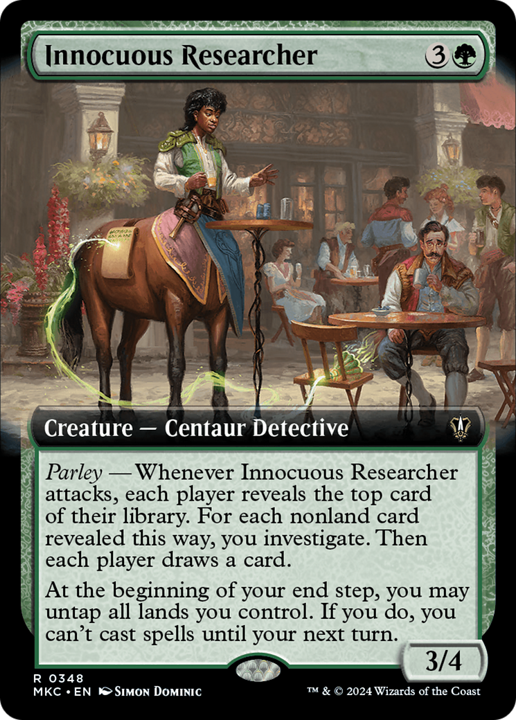 Innocuous Researcher (Extended Art) [Murders at Karlov Manor Commander] | Game Grid - Logan