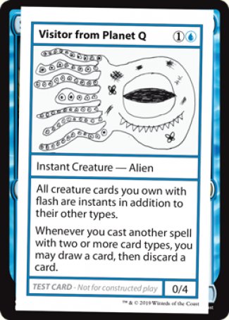 Visitor from Planet Q (2021 Edition) [Mystery Booster Playtest Cards] | Game Grid - Logan