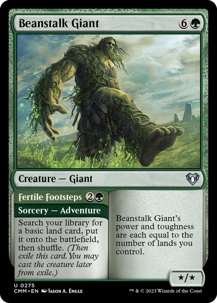 Beanstalk Giant // Fertile Footsteps [Commander Masters] | Game Grid - Logan