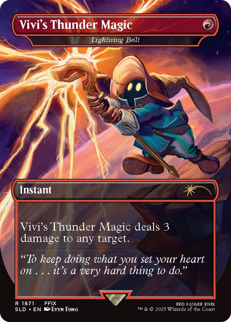 Vivi's Thunder Magic - Lightning Bolt [Secret Lair Drop Series] | Game Grid - Logan