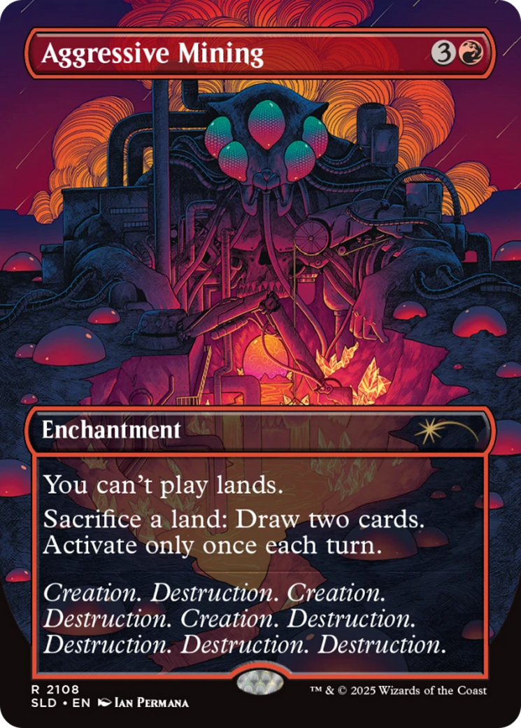 Aggressive Mining (Galaxy Foil) [Secret Lair Drop Series] | Game Grid - Logan