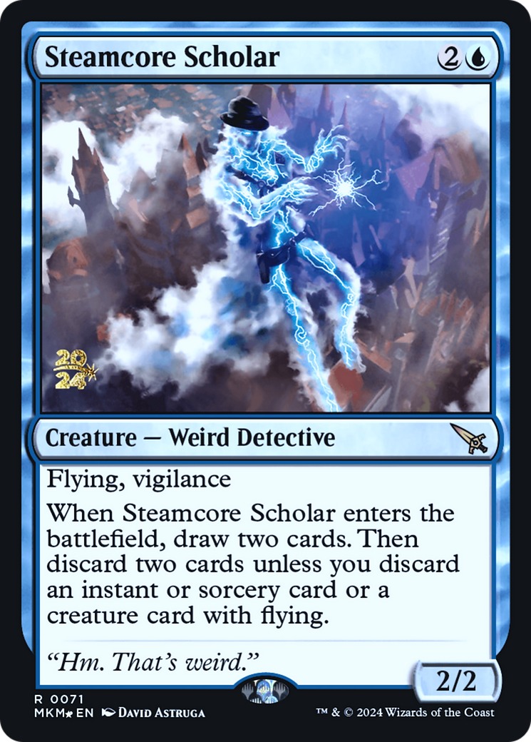 Steamcore Scholar [Murders at Karlov Manor Prerelease Promos] | Game Grid - Logan