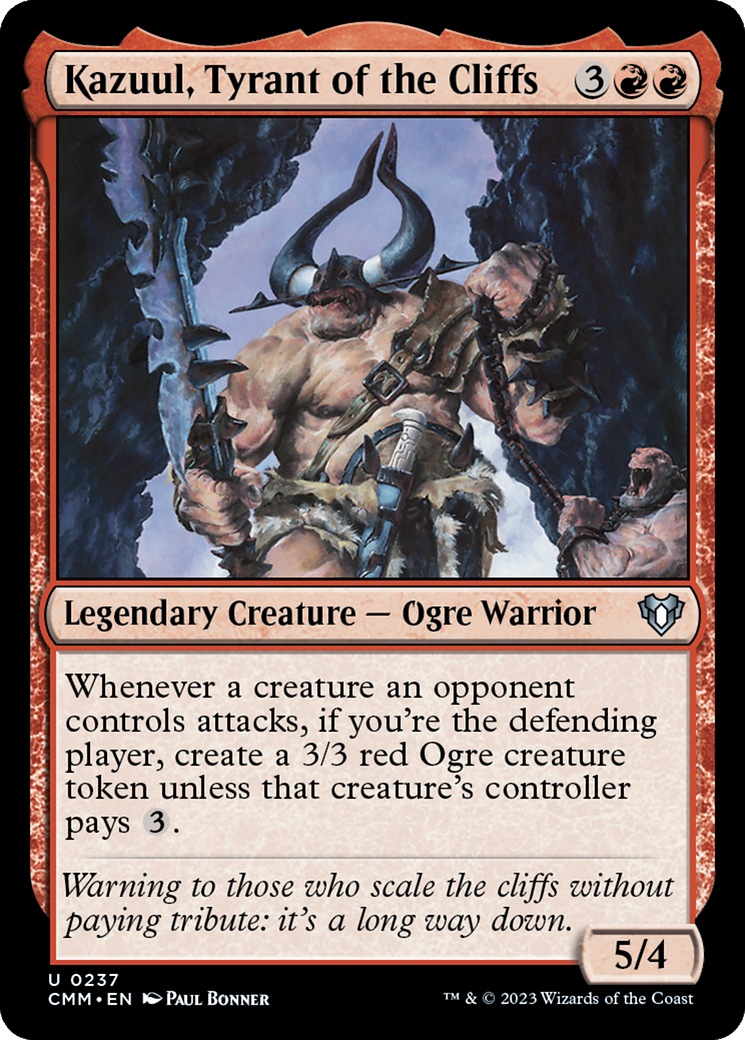 Kazuul, Tyrant of the Cliffs [Commander Masters] | Game Grid - Logan