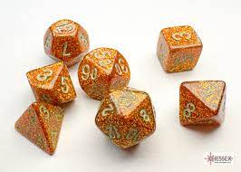 Mini RPG Dice Set: Vortex - Gold/Silver | Game Grid - Logan