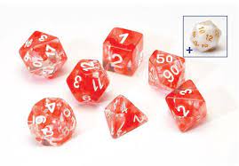 Sirius Dice: Red Cloud Resin RPG Set | Game Grid - Logan