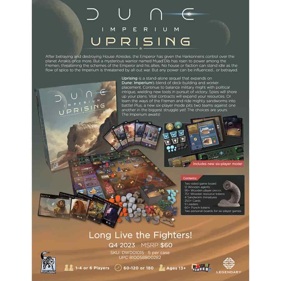 Dune Imperium: Uprising Expansion | Game Grid - Logan
