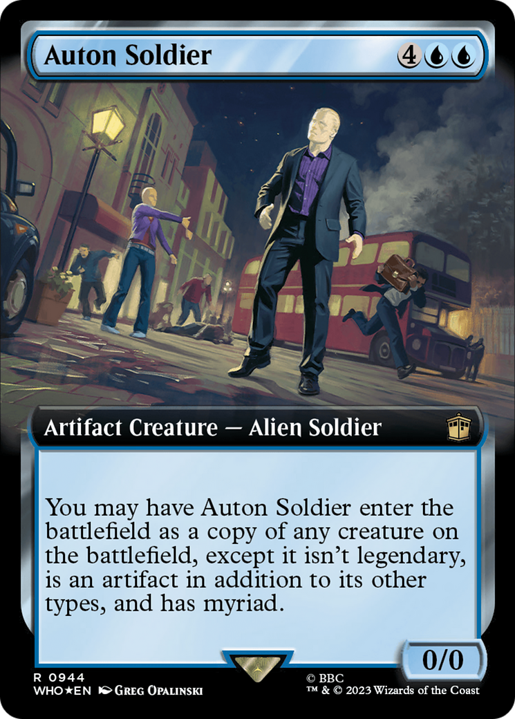 Auton Soldier (Extended Art) (Surge Foil) [Doctor Who] | Game Grid - Logan