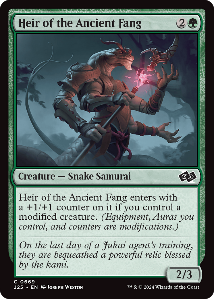 Heir of the Ancient Fang [Foundations Jumpstart] | Game Grid - Logan