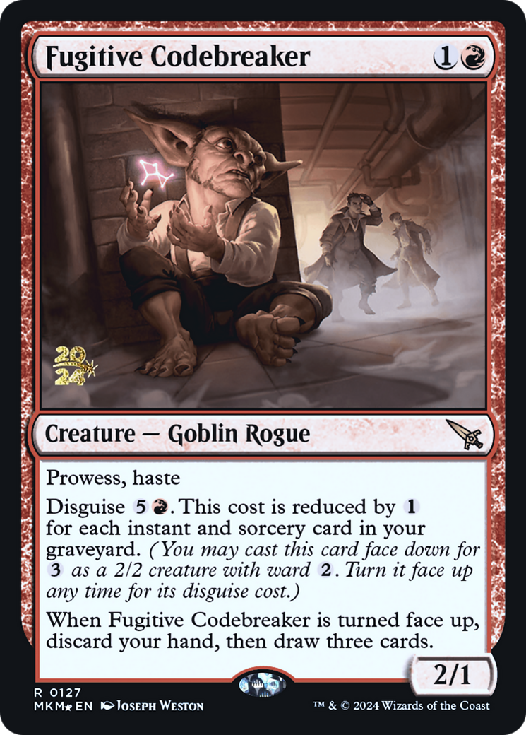 Fugitive Codebreaker [Murders at Karlov Manor Prerelease Promos] | Game Grid - Logan