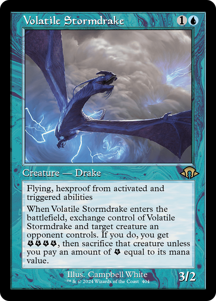 Volatile Stormdrake (Retro) [Modern Horizons 3] | Game Grid - Logan