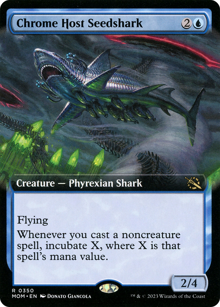 Chrome Host Seedshark (Extended Art) [March of the Machine] | Game Grid - Logan