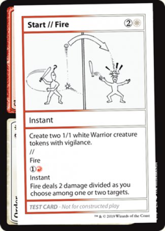 Start // Fire (2021 Edition) [Mystery Booster Playtest Cards] | Game Grid - Logan