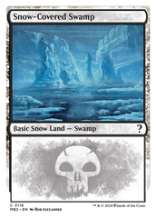 Snow-Covered Swamp (White Border) [Mystery Booster 2] | Game Grid - Logan