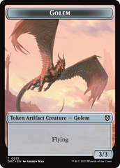 Golem (0013) // Nalaar Aetherjet Double-Sided Token [Aetherdrift Tokens] | Game Grid - Logan