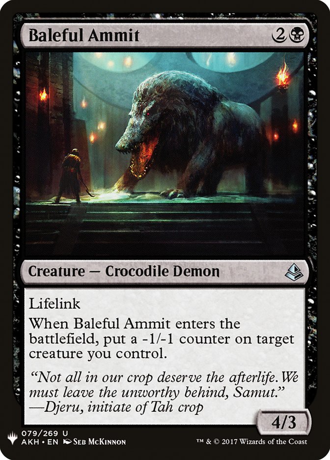 Baleful Ammit [Mystery Booster] | Game Grid - Logan