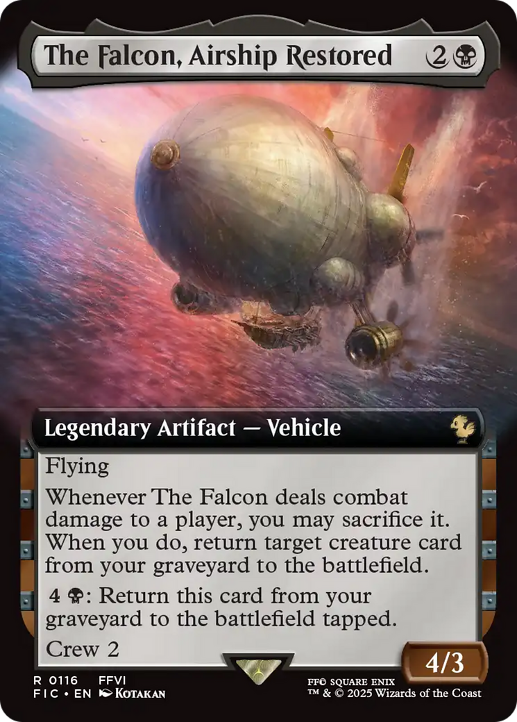 The Falcon, Airship Restored (Extended Art) [FINAL FANTASY Commander] | Game Grid - Logan