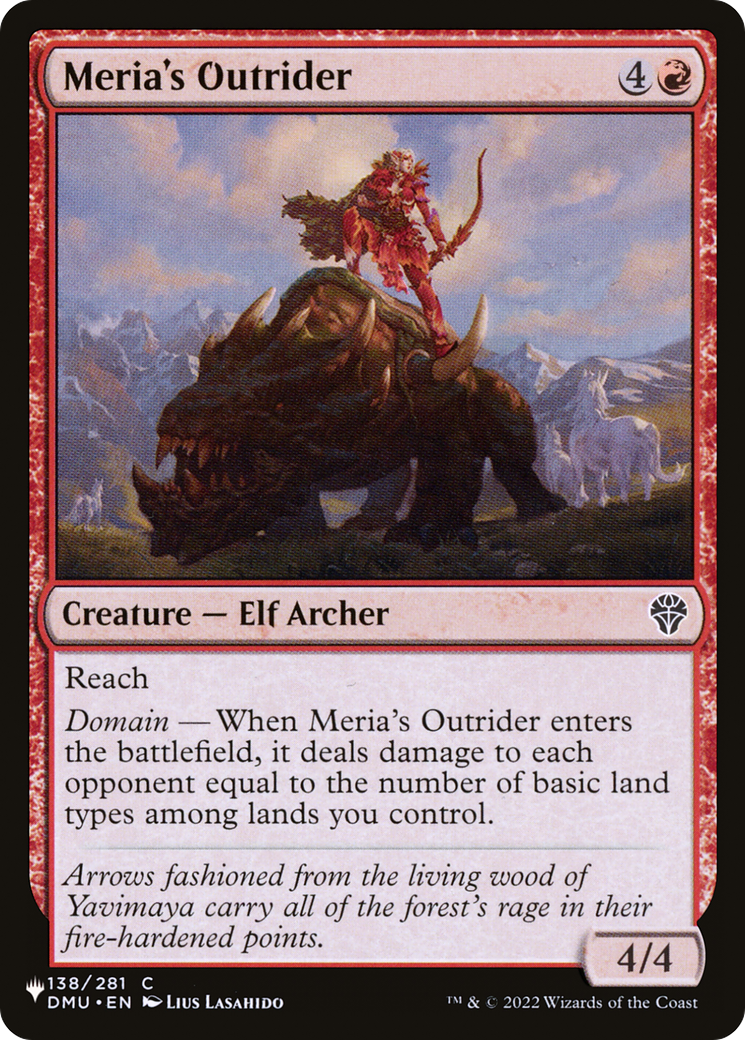 Meria's Outrider [The List Reprints] | Game Grid - Logan