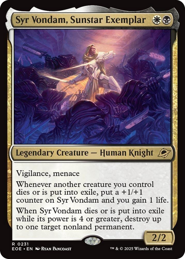 Syr Vondam, Sunstar Exemplar [Edge of Eternities] | Game Grid - Logan