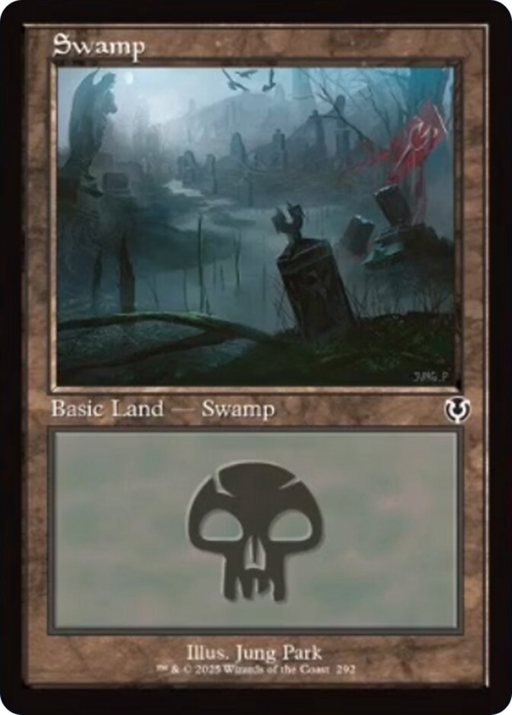 Swamp (292) (Retro Frame) [Innistrad Remastered] | Game Grid - Logan