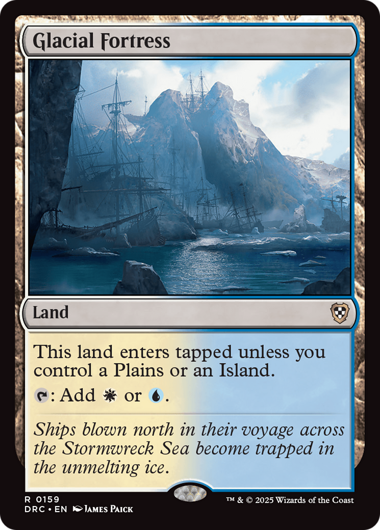 Glacial Fortress [Aetherdrift Commander] | Game Grid - Logan