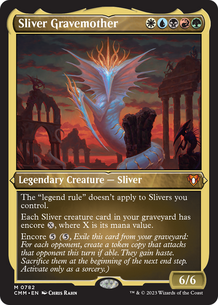 Sliver Gravemother (Display Commander) (Foil Etched) [Commander Masters] | Game Grid - Logan