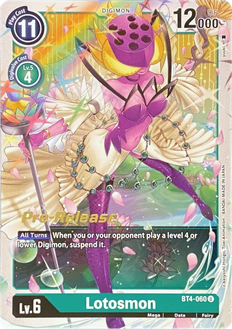 Lotosmon [BT4-060] [Great Legend Pre-Release Promos] | Game Grid - Logan