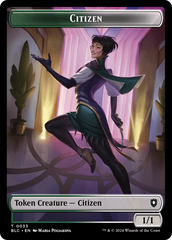 Soldier // Citizen Double-Sided Token [Bloomburrow Commander Tokens] | Game Grid - Logan