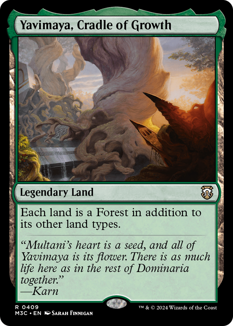 Yavimaya, Cradle of Growth (Ripple Foil) [Modern Horizons 3 Commander] | Game Grid - Logan