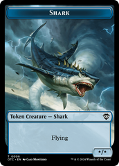 Ape // Shark Double-Sided Token [Outlaws of Thunder Junction Commander Tokens] | Game Grid - Logan