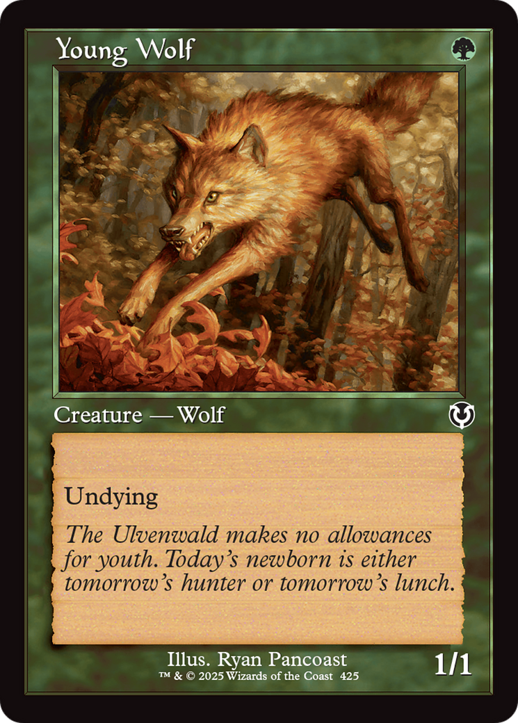 Young Wolf (Retro Frame) [Innistrad Remastered] | Game Grid - Logan