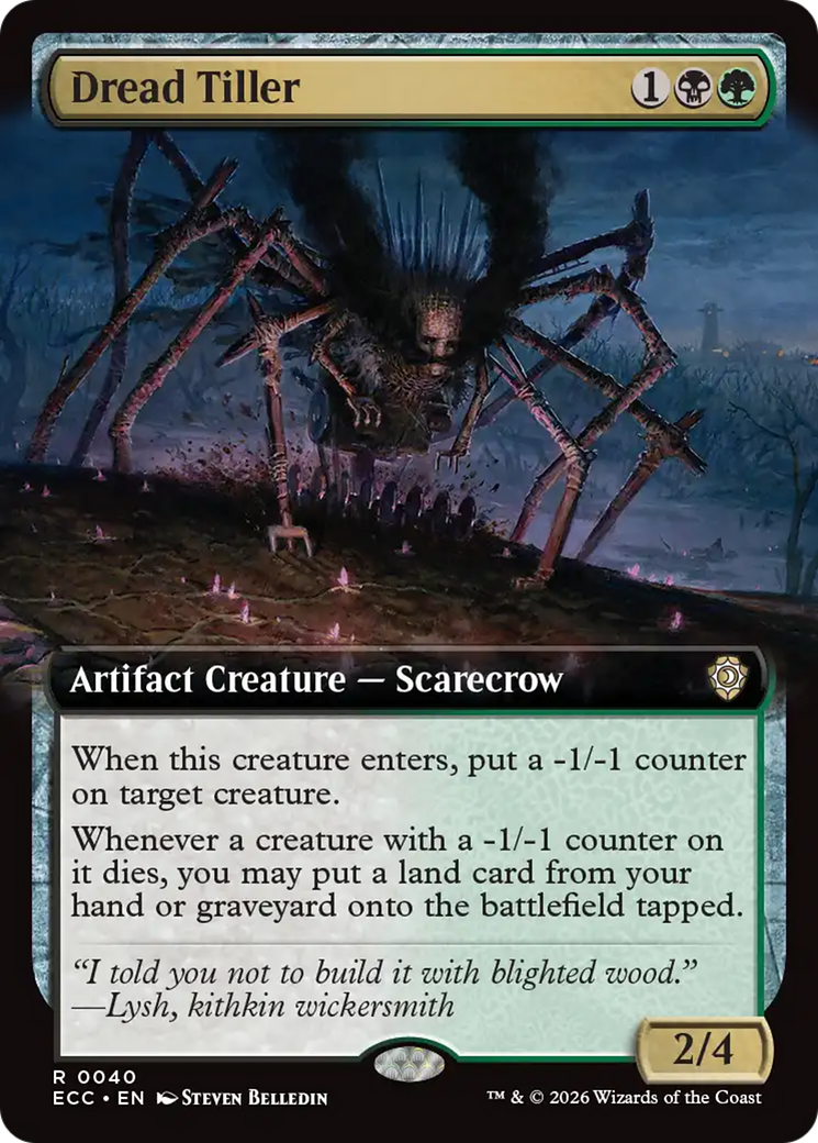 Dread Tiller (Extended Art) [Lorwyn Eclipsed Commander] | Game Grid - Logan