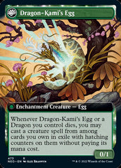 The Dragon-Kami Reborn // Dragon-Kami's Egg (Extended Art) [Kamigawa: Neon Dynasty] | Game Grid - Logan