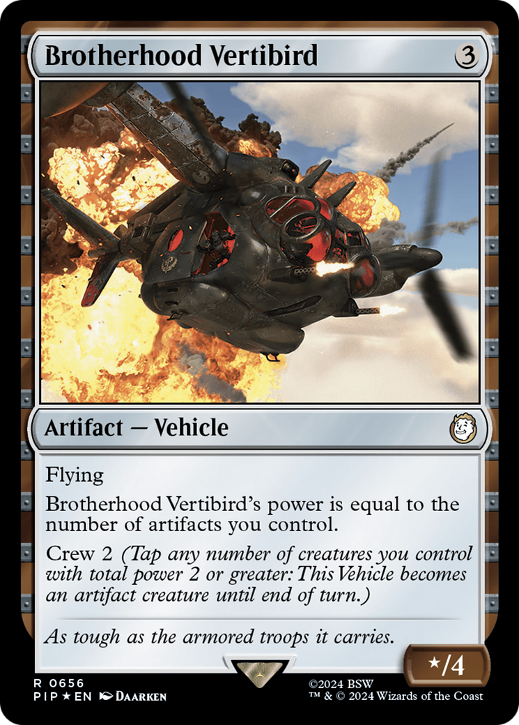 Brotherhood Vertibird (Surge Foil) [Fallout] | Game Grid - Logan